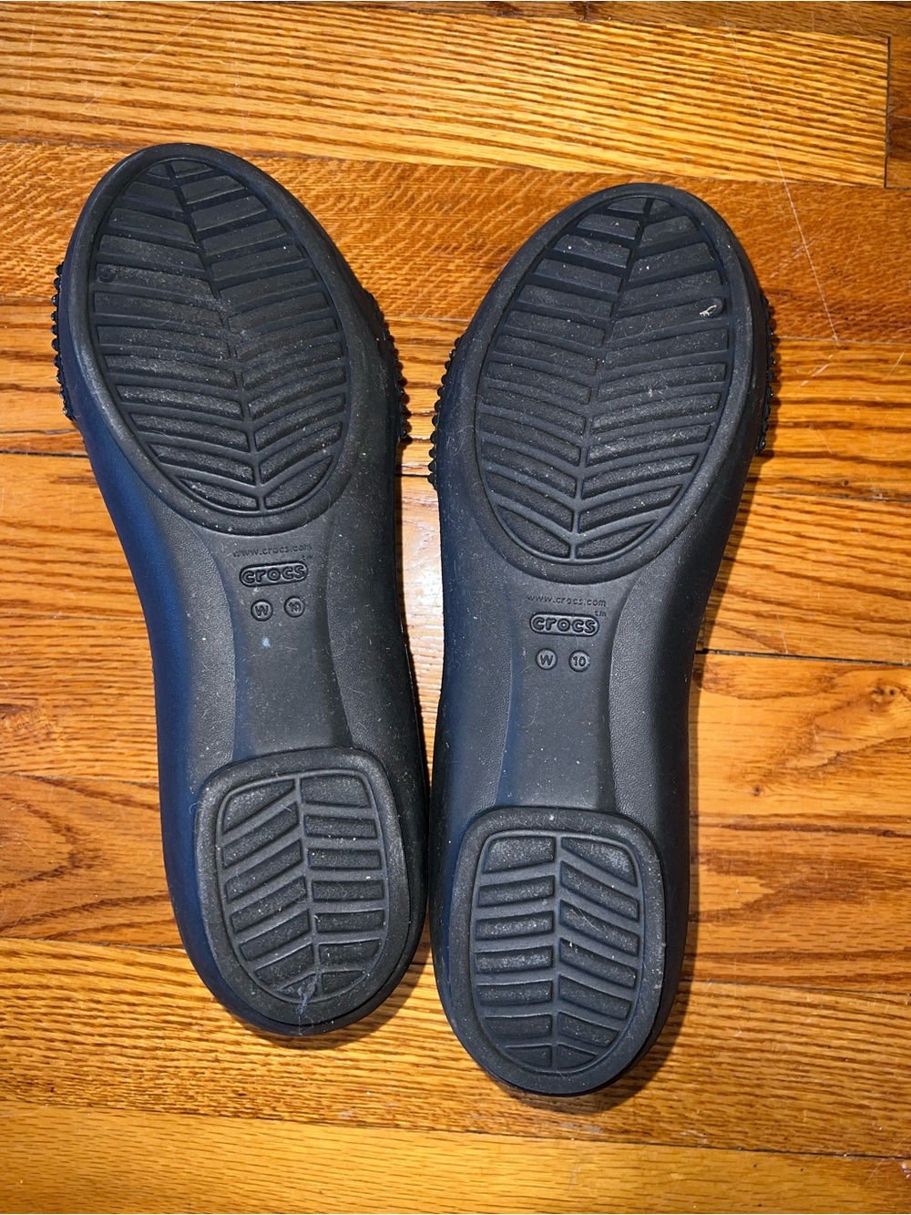 CROCS Black Studded Open-Toe Slide Sandals - Picture 3 of 3